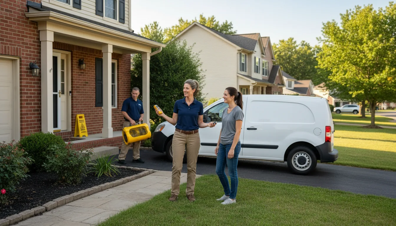 Residential water damage restoration in Cherryville, NC